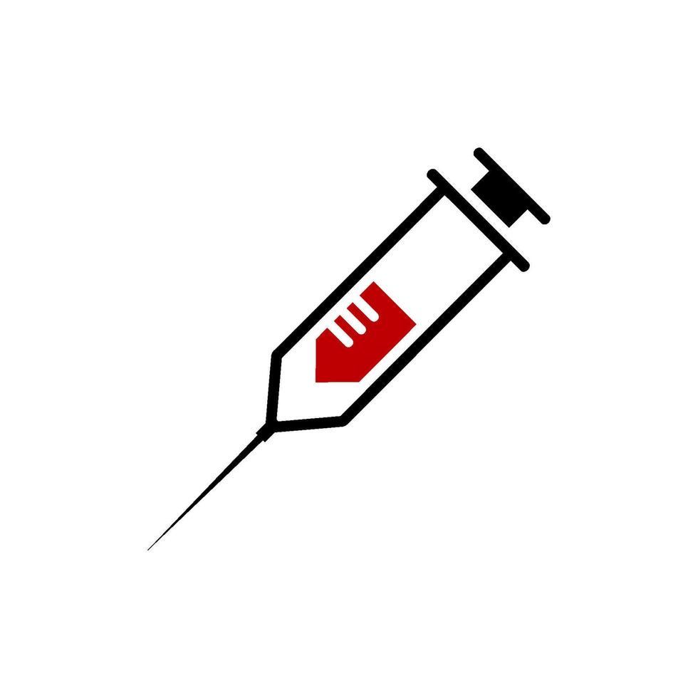 injection icône vecteur conception modèle