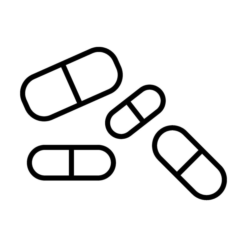 capsule et pil icône vecteur conception modèle