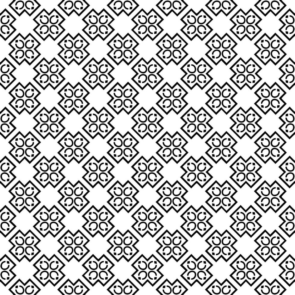 motif abstrait sans couture noir et blanc. arrière-plan et toile de fond. conception ornementale en niveaux de gris. vecteur