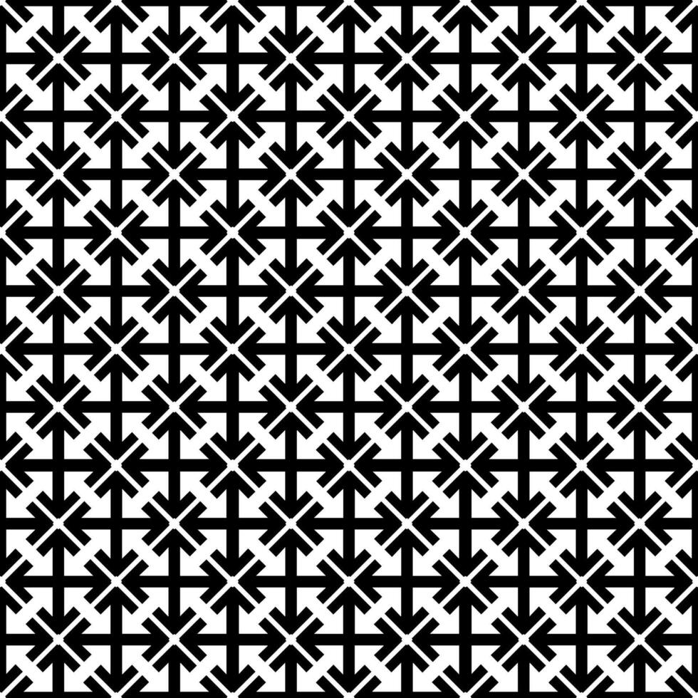 motif abstrait sans couture noir et blanc. arrière-plan et toile de fond. conception ornementale en niveaux de gris. vecteur