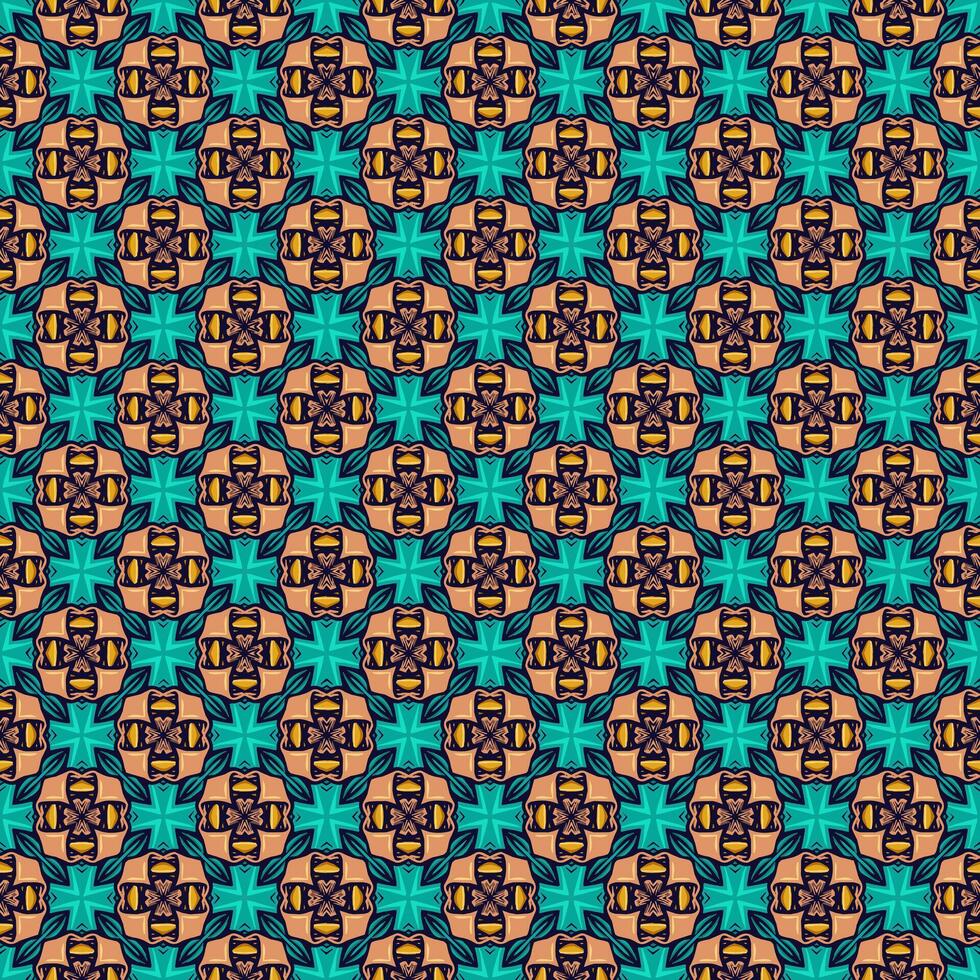 motif abstrait sans couture multicolore. arrière-plan et toile de fond. multicolore. conception ornementale colorée. ornements en mosaïque colorée. illustration graphique vectorielle. vecteur