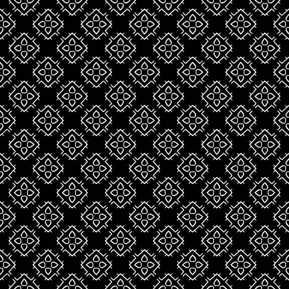 motif abstrait sans couture noir et blanc. arrière-plan et toile de fond. conception ornementale en niveaux de gris. vecteur