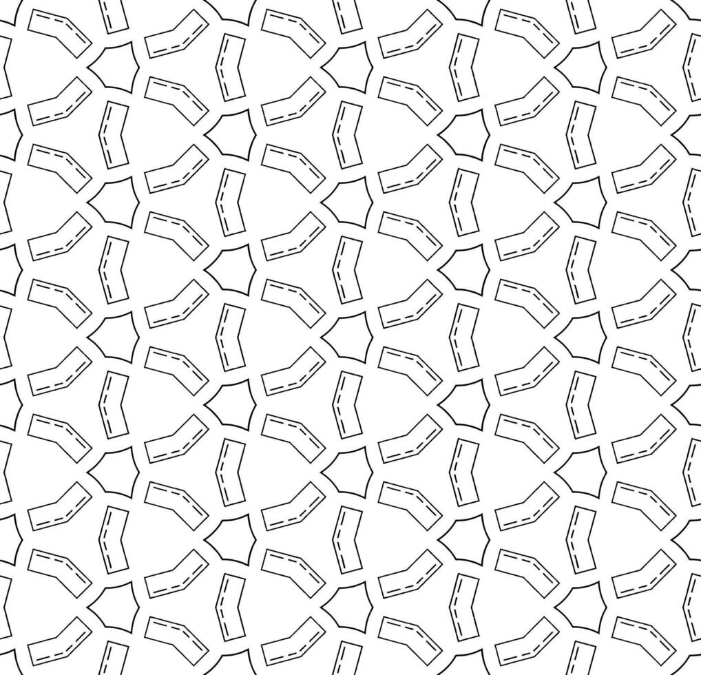 motif abstrait sans couture noir et blanc. arrière-plan et toile de fond. conception ornementale en niveaux de gris. vecteur