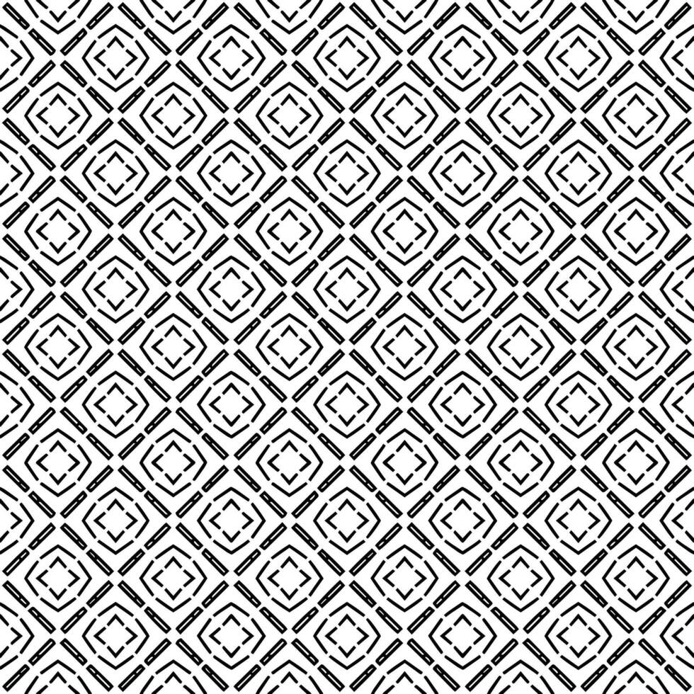 motif abstrait sans couture noir et blanc. arrière-plan et toile de fond. conception ornementale en niveaux de gris. vecteur