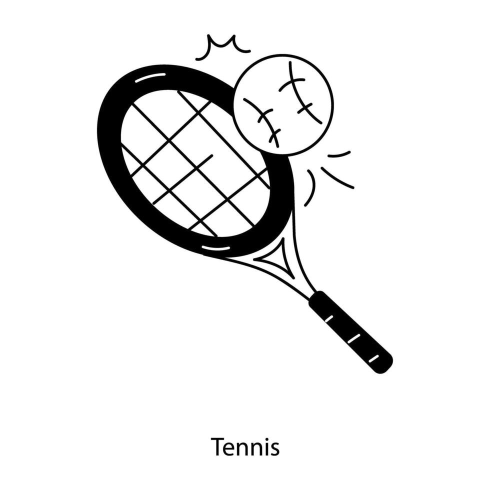concepts de tennis à la mode vecteur