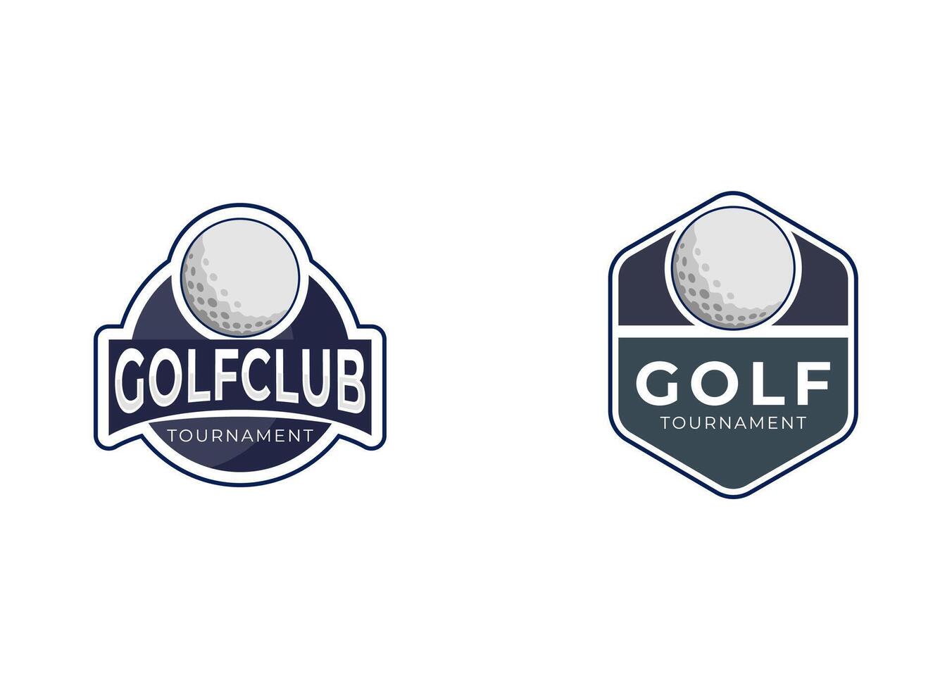 rétro ancien branché le golf vecteur logo.