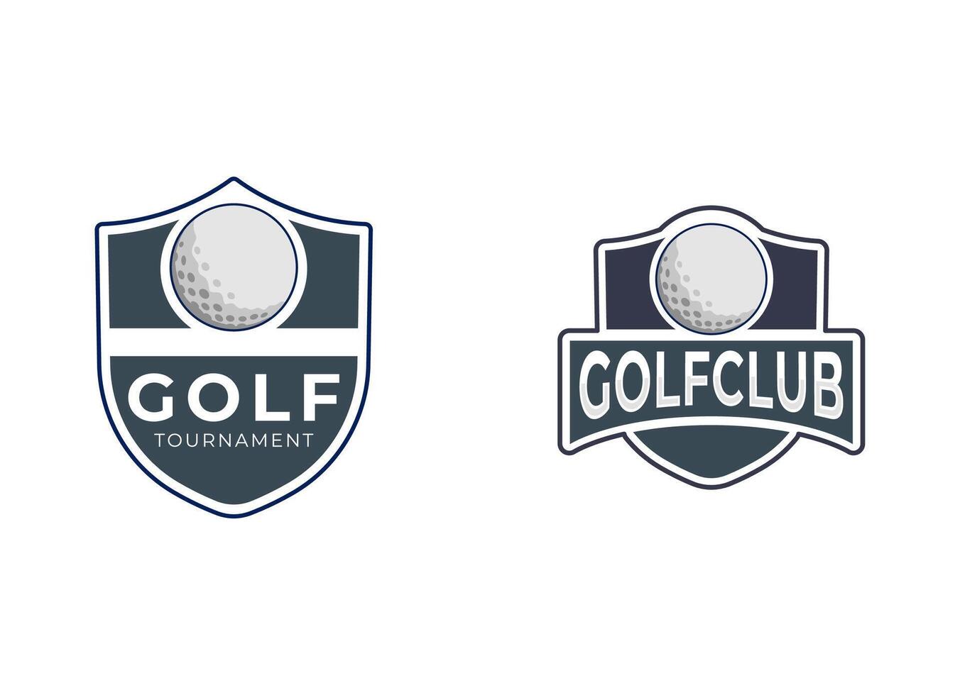 rétro ancien branché le golf vecteur logo.