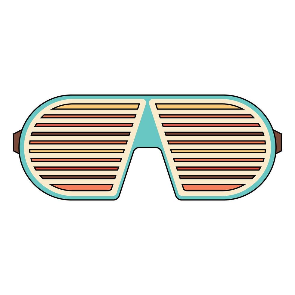 rétro obturateur lunettes, vecteur des lunettes de soleil