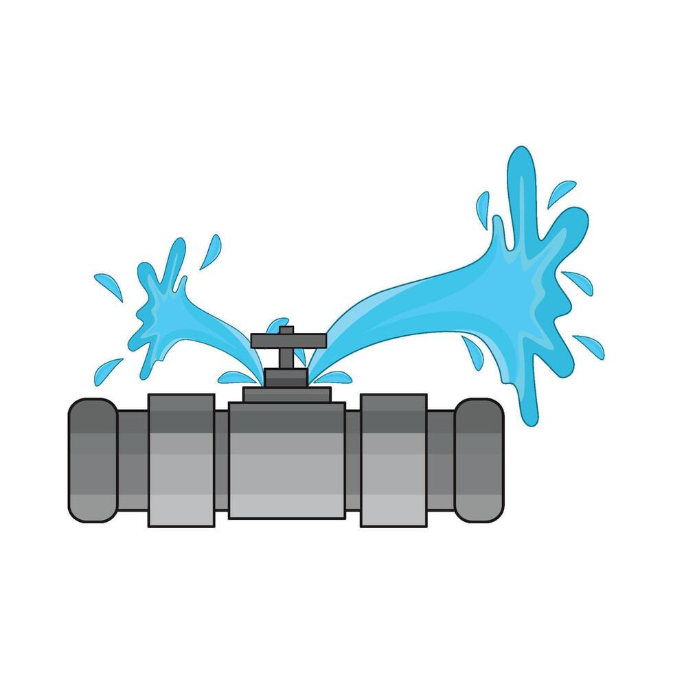 illustration de cassé tuyau vecteur