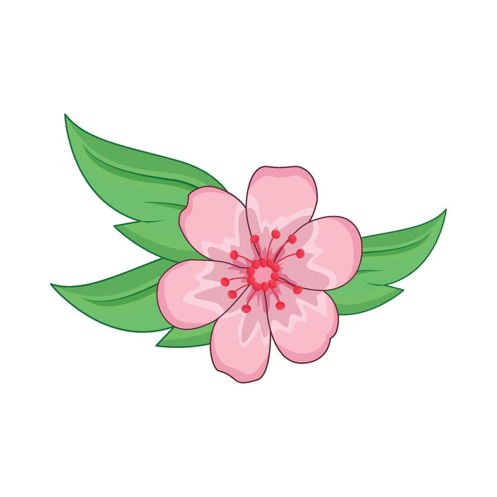 illustration de Cerise fleur vecteur