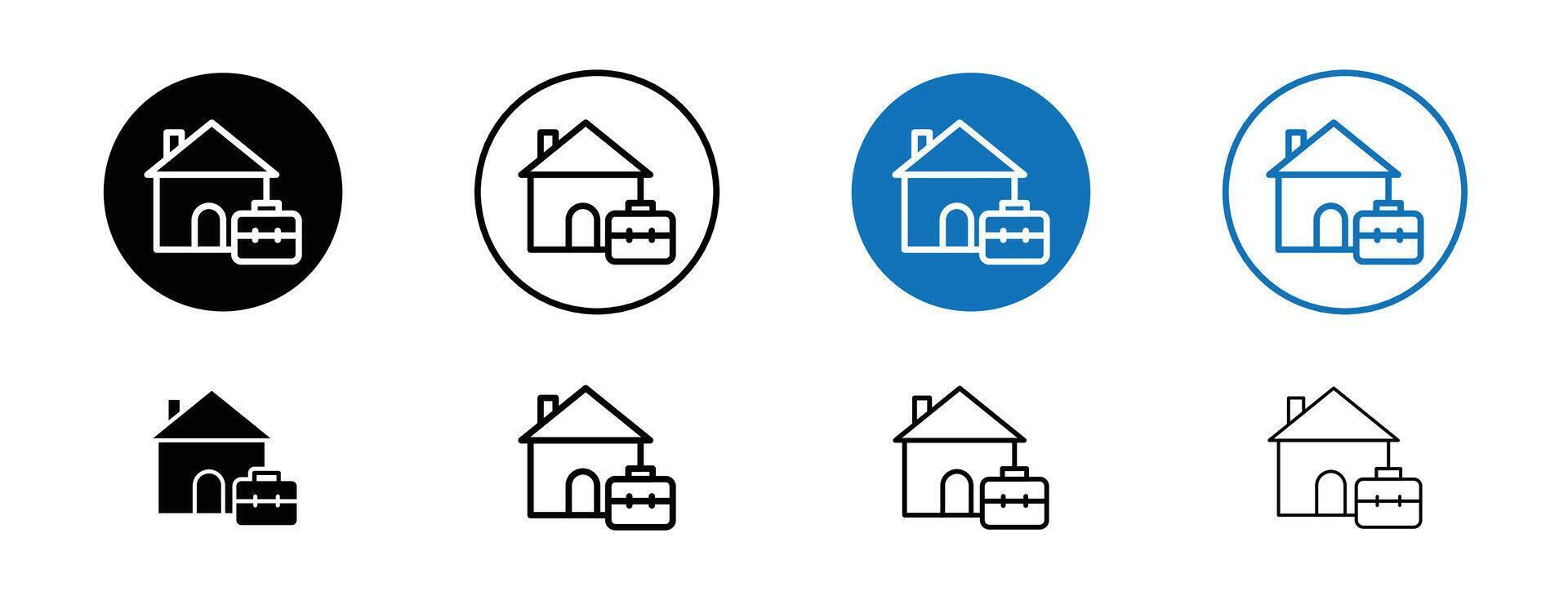 éloigné travail de Accueil icône vecteur