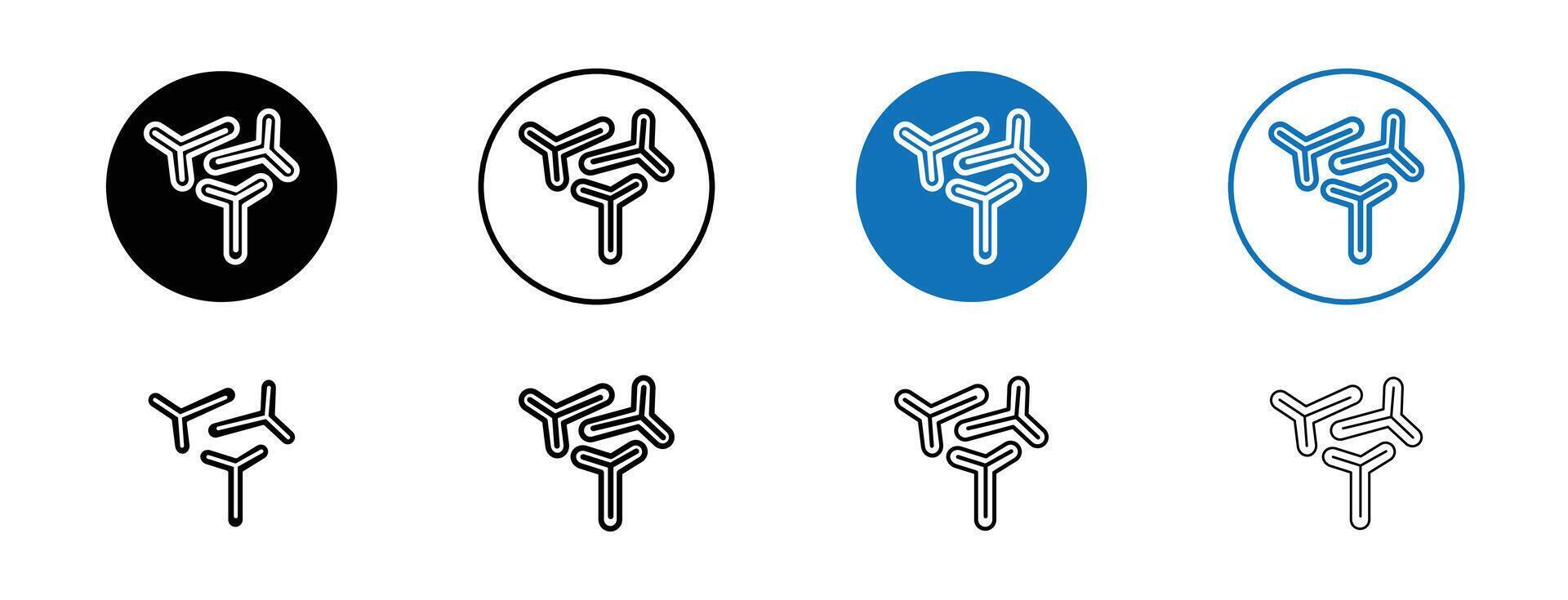 bifidobactérie probiotiques icône vecteur