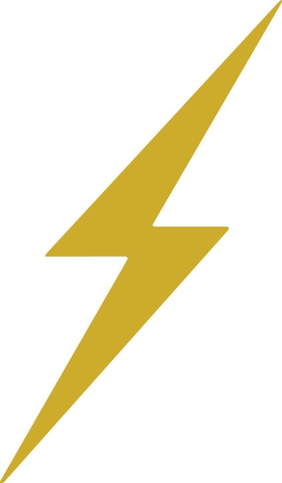 éclat foudre boulon Jaune icône. électrique Puissance symbole. énergie signe, vecteur illustration. charge signe. tonnerre la grève électricité linéaire symbole. coup de tonnerre éclair. puissant électrique décharge