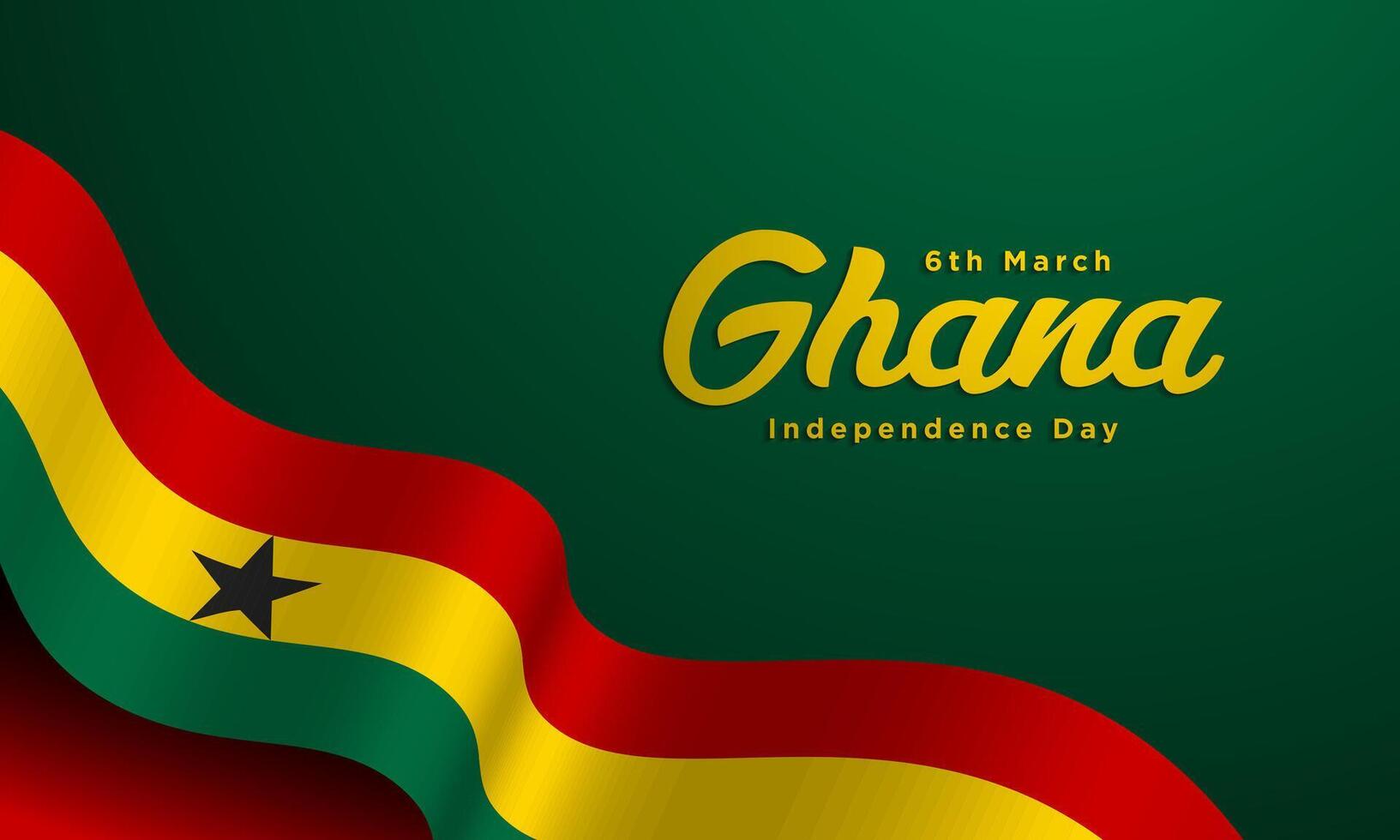 conception de fond de la fête de l'indépendance du ghana. vecteur