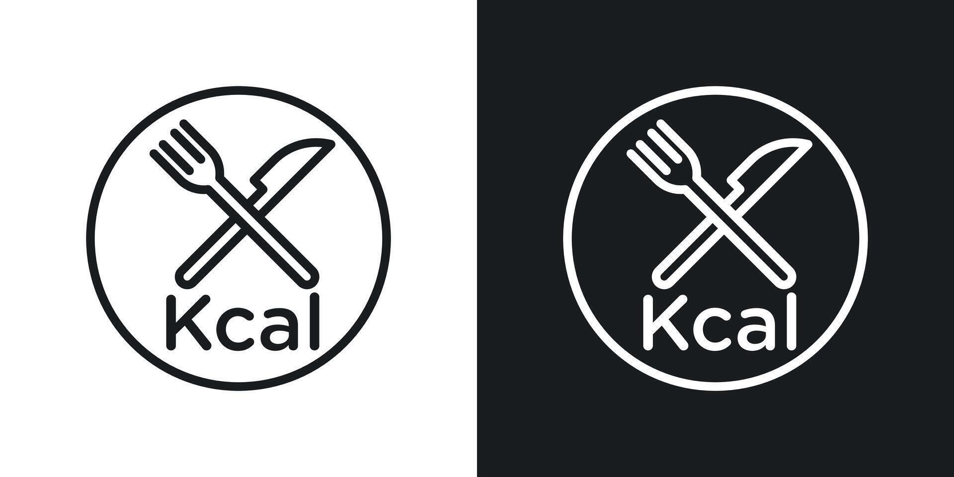 kcal vecteur icône