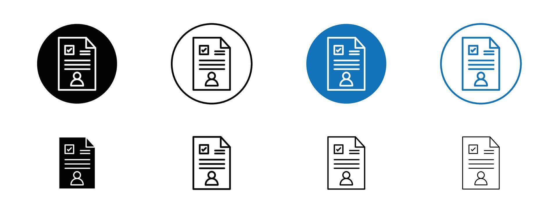 emploi candidat icône vecteur