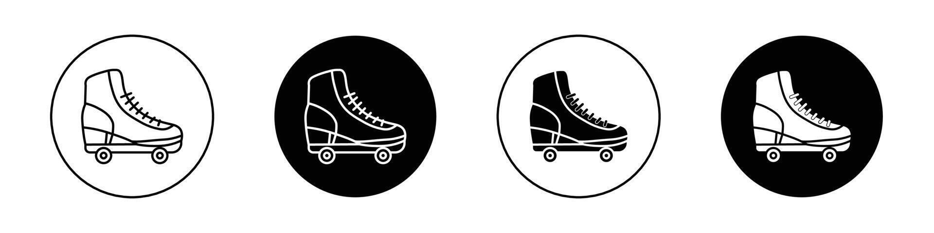 icône de patins à roulettes vecteur