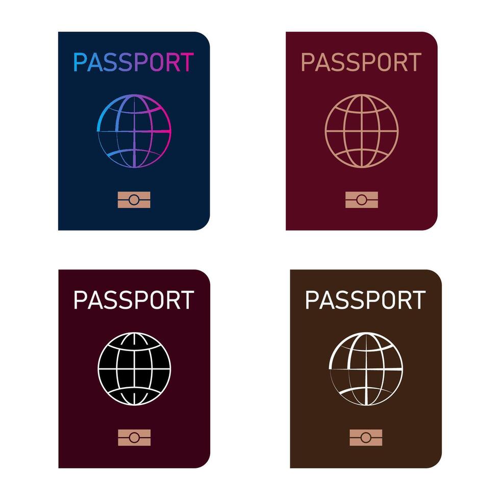 international passeport. Voyage document. monde immigration vecteur. vecteur
