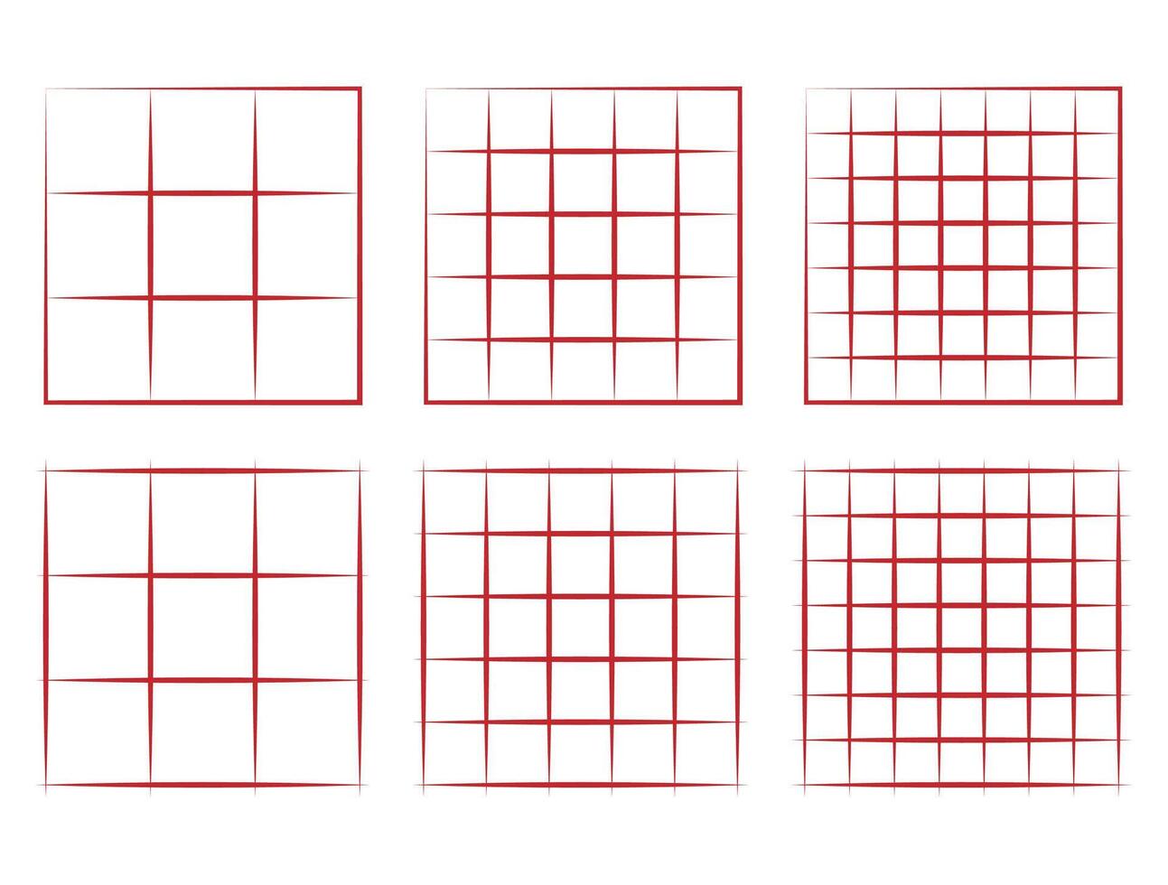 horizontal la grille lignes dans graphique style, la grille formes vecteur conception.