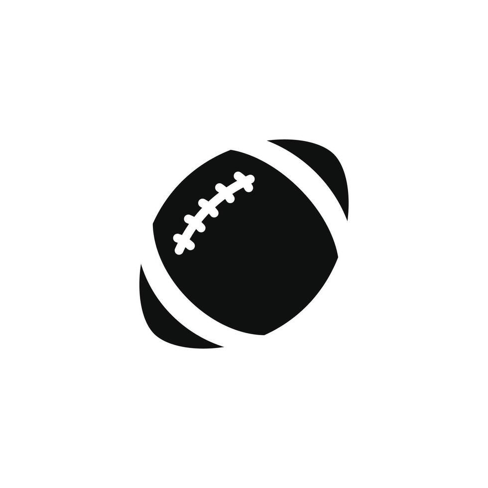 américain Football le rugby icône isolé sur blanc Contexte vecteur