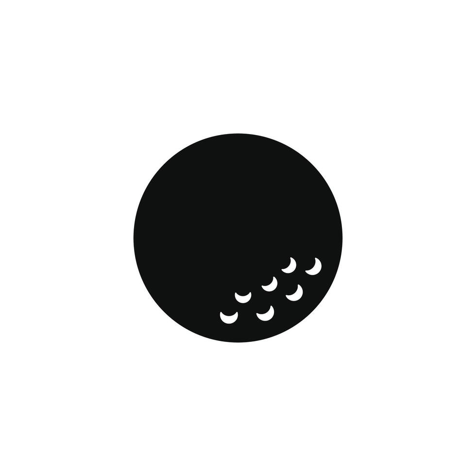 le golf Balle icône isolé sur blanc Contexte vecteur