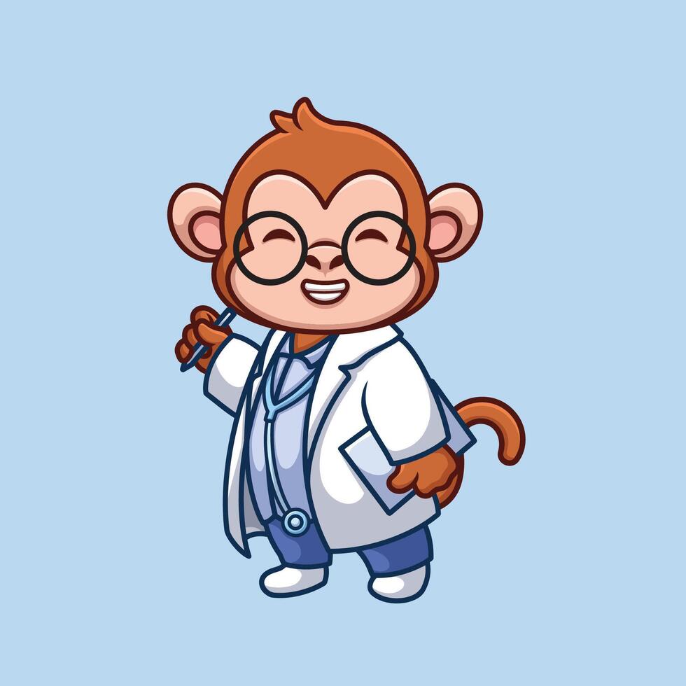 animal mignonne dessin animé zoo médicament médecin personnage illustration animal de compagnie infirmière hôpital vecteur