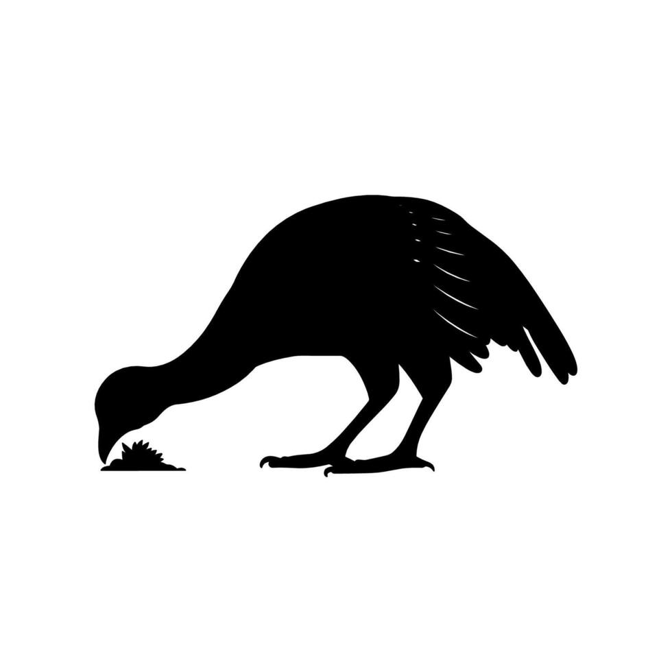Guinée volaille oiseau silhouette, vecteur silhouette de Guinée volailles dans différent positions.