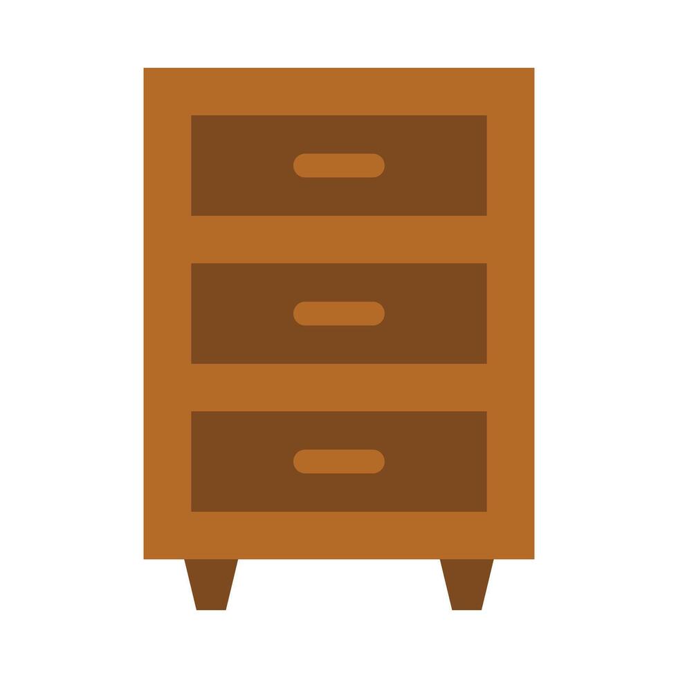 fichier cabinet vecteur plat icône