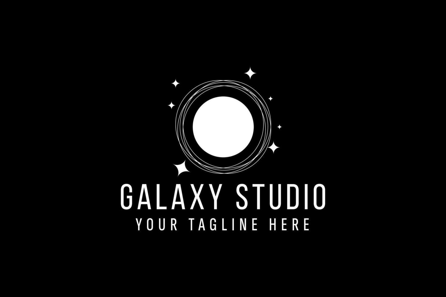 galaxie logo vecteur icône illustration