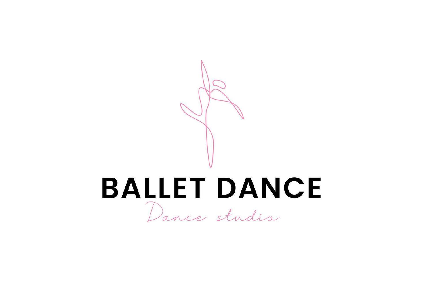 ballet logo vecteur icône illustration