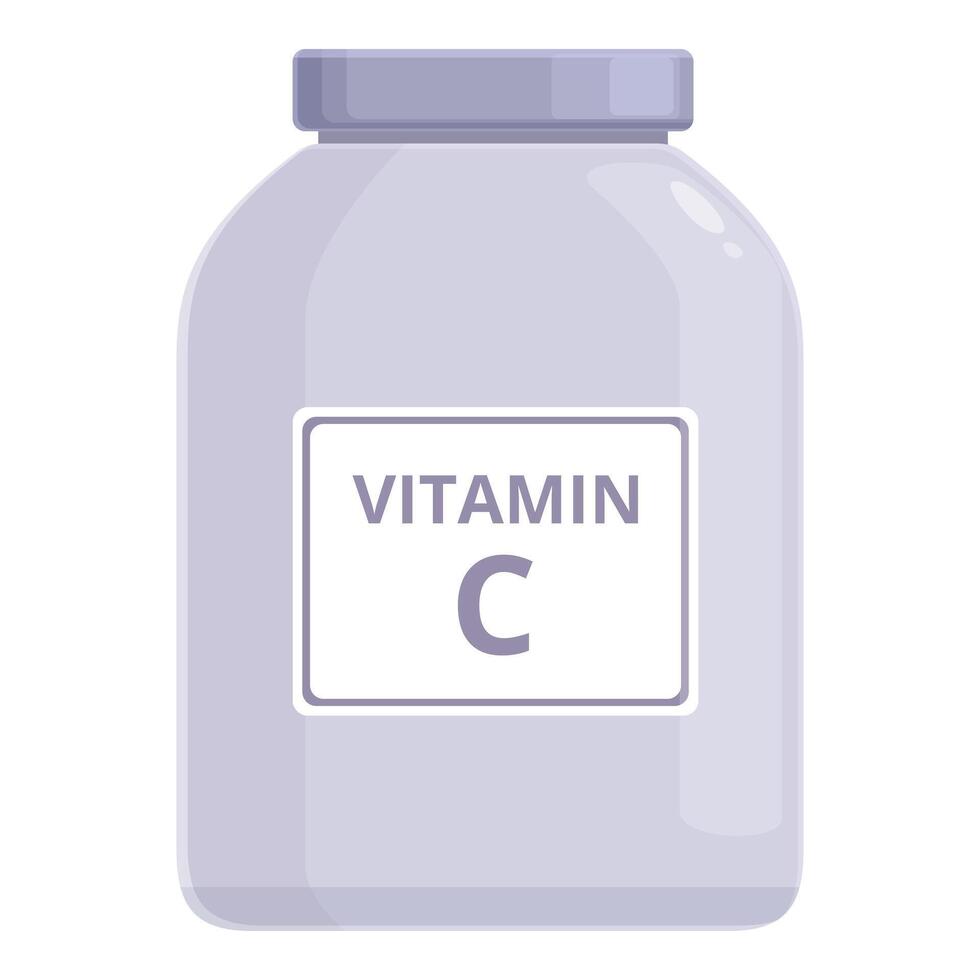 vitamine c poudre icône dessin animé vecteur. médicament supplément vecteur