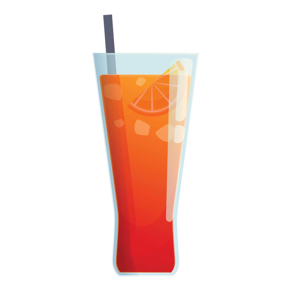 fruit alcoolique cocktail icône dessin animé vecteur. parapluie fête vecteur