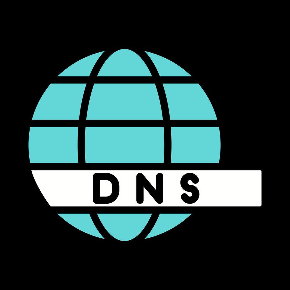 DNS serveur vecteur icône