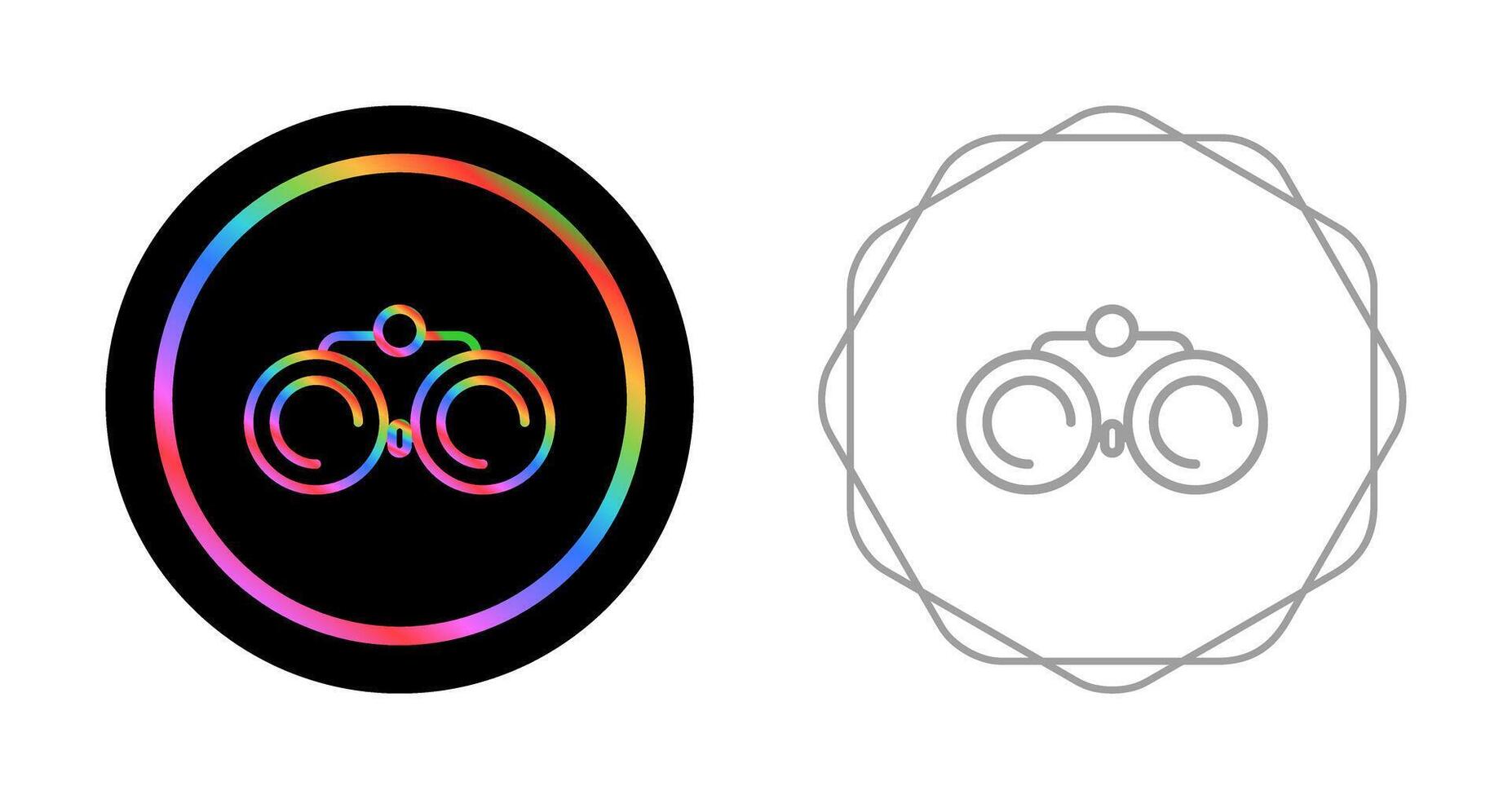 icône de vecteur de jumelles