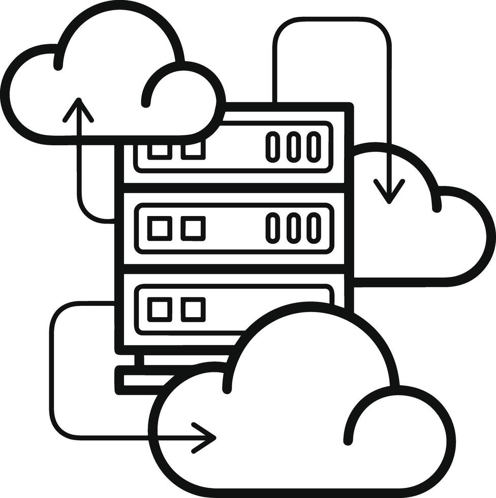 nuage icône symbole vecteur image