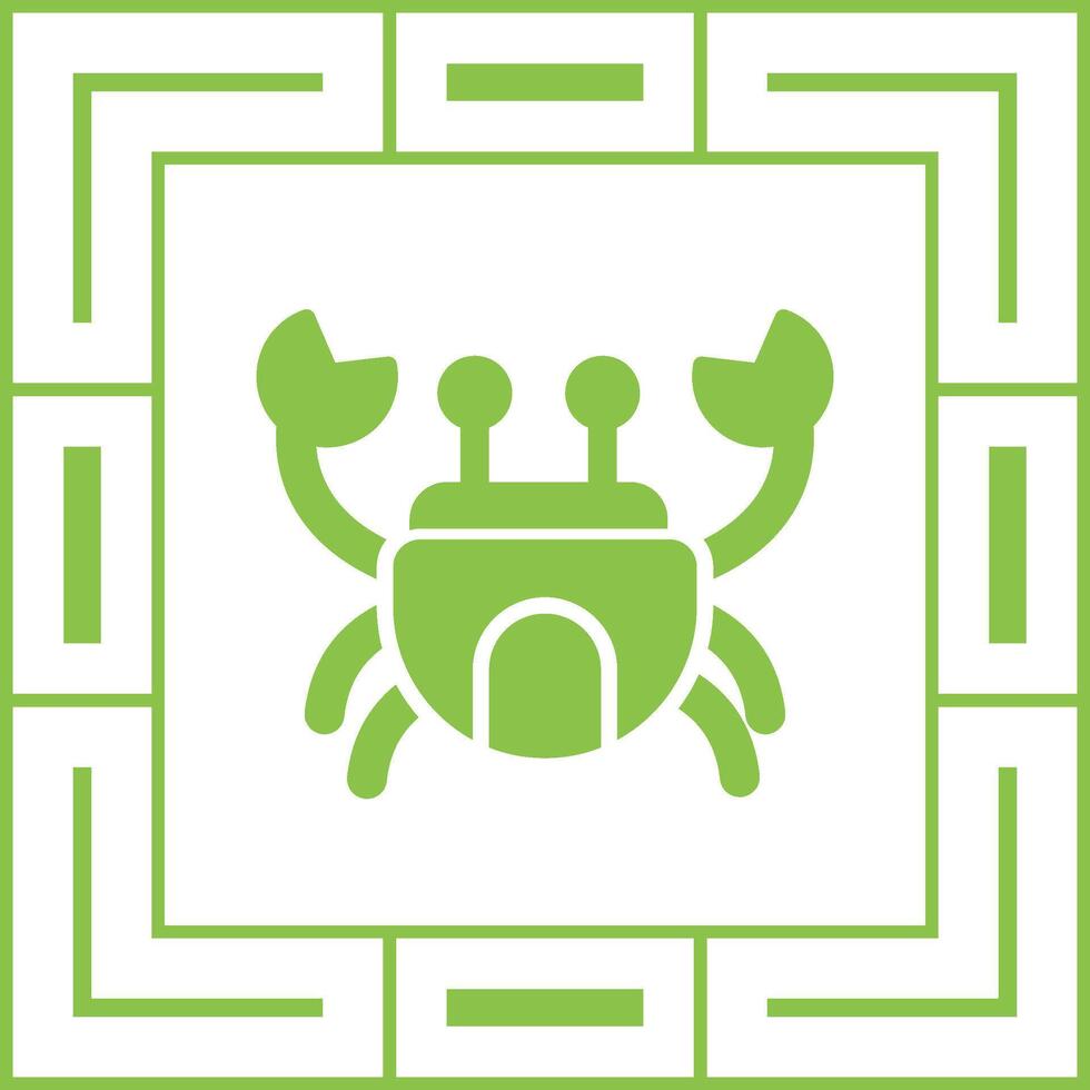 icône de vecteur de crabe