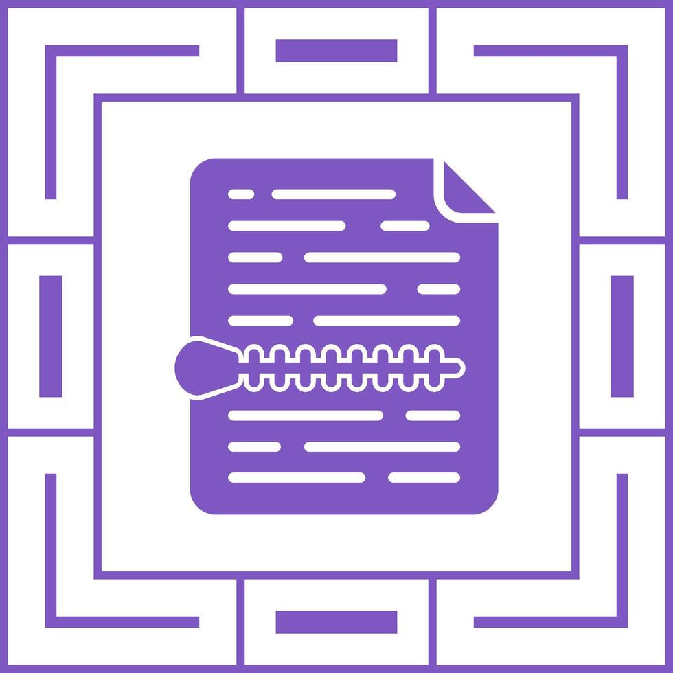 icône de vecteur de fichier zip