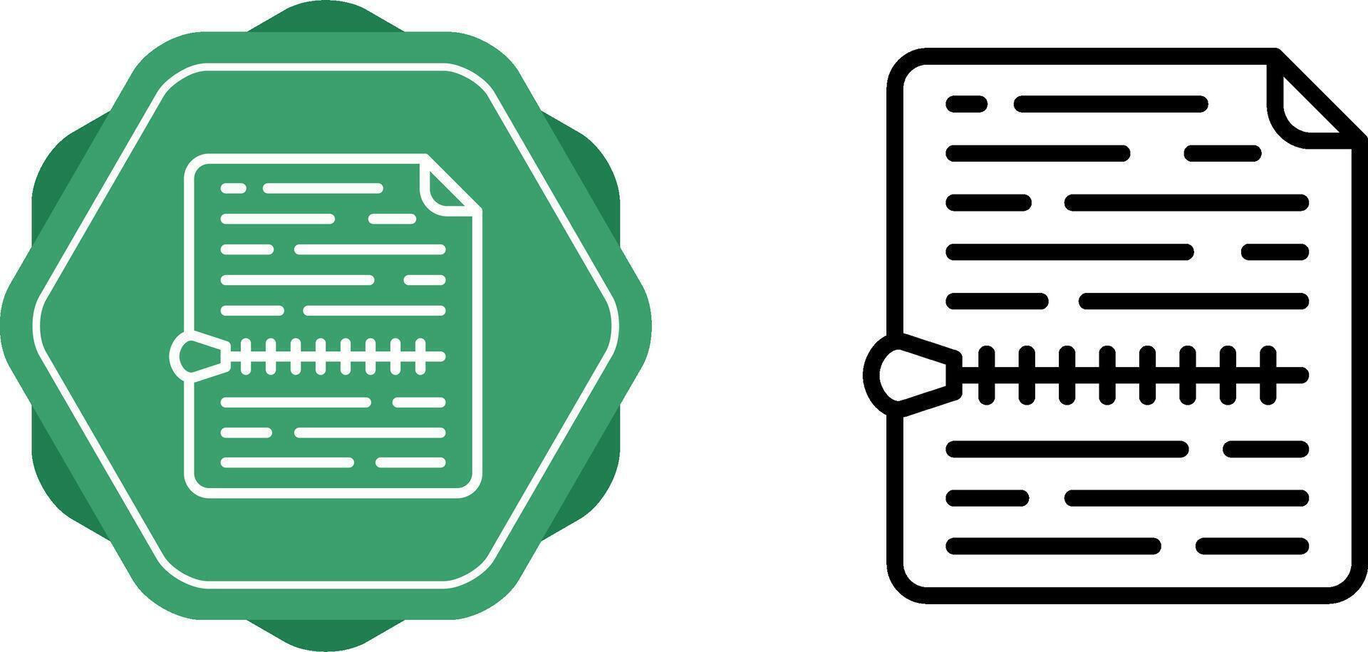 icône de vecteur de fichier zip