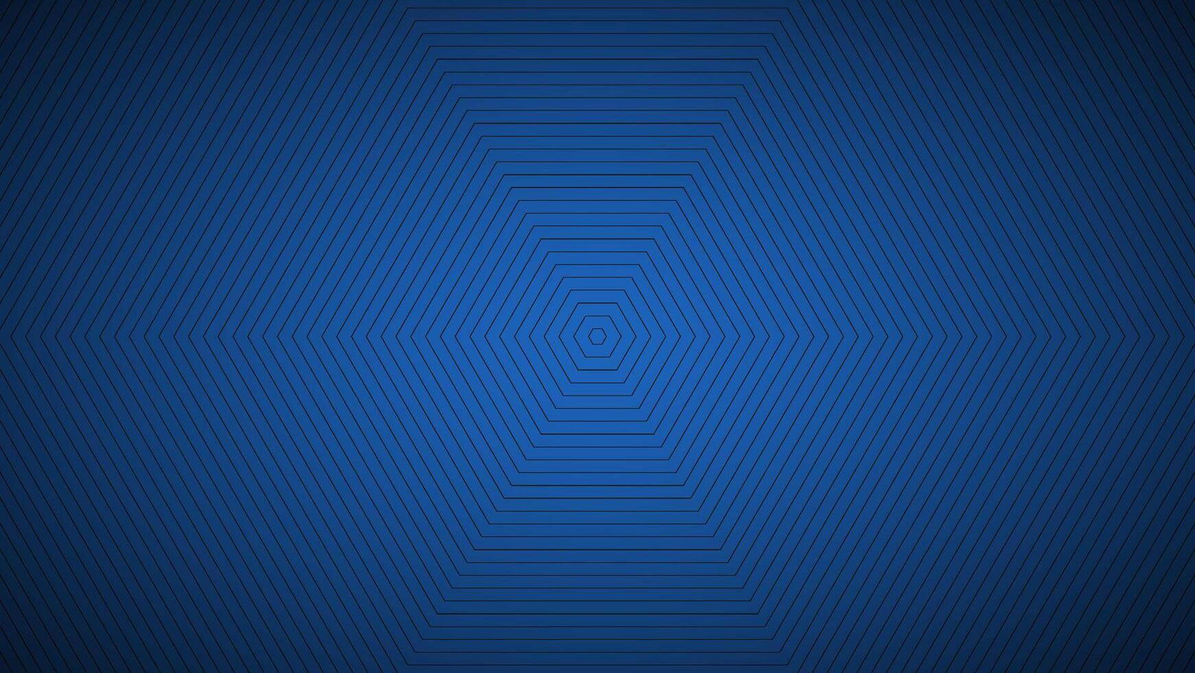moderne bleu abstrait arrière-plan, le Regardez de inoxydable acier, octogonal lignes sur une bleu Contexte vecteur