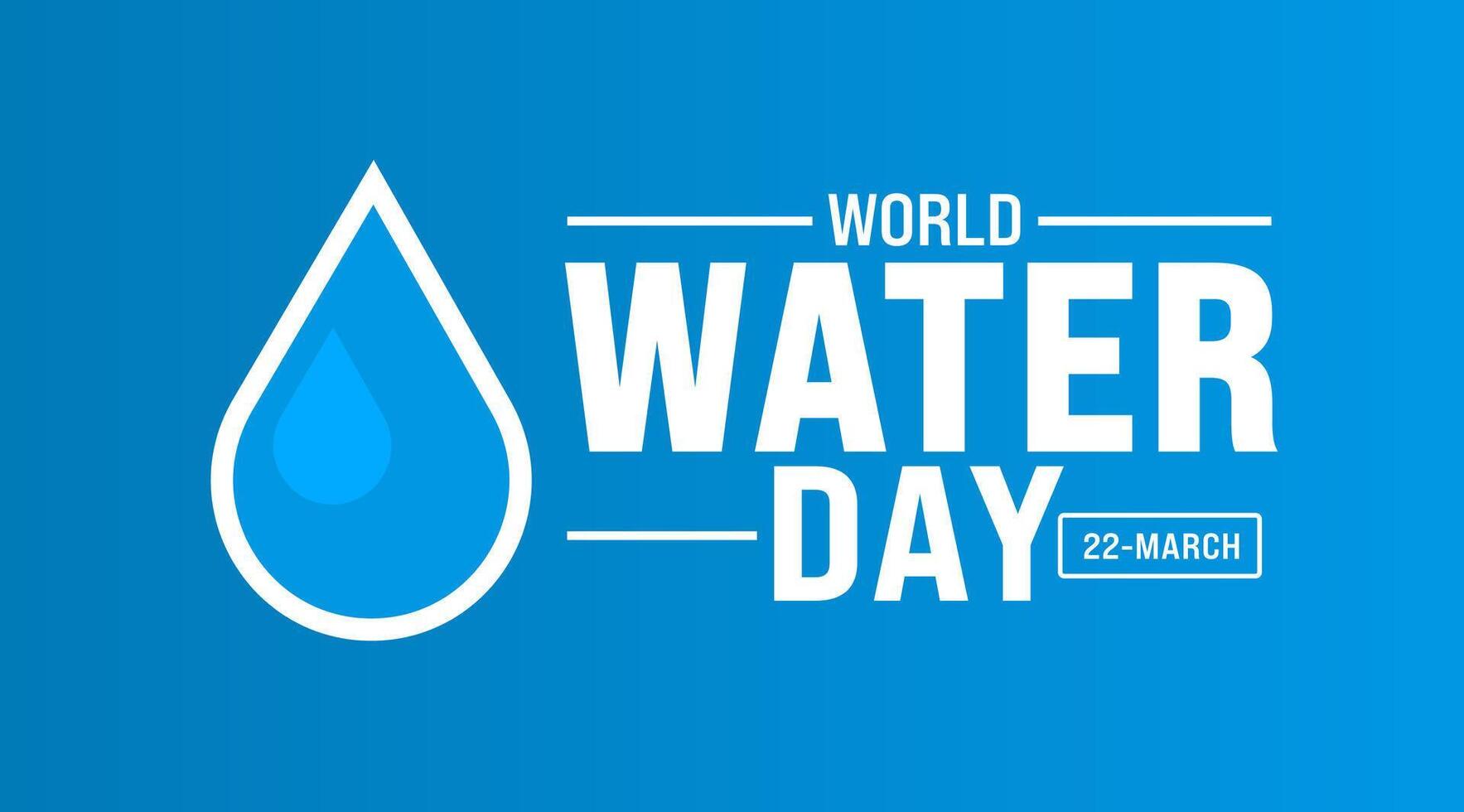 22 Mars est monde l'eau journée Contexte conception modèle. monde l'eau journée enregistrer le l'eau et écologie concept avec vecteur abstrait goutte d'eau Contexte.