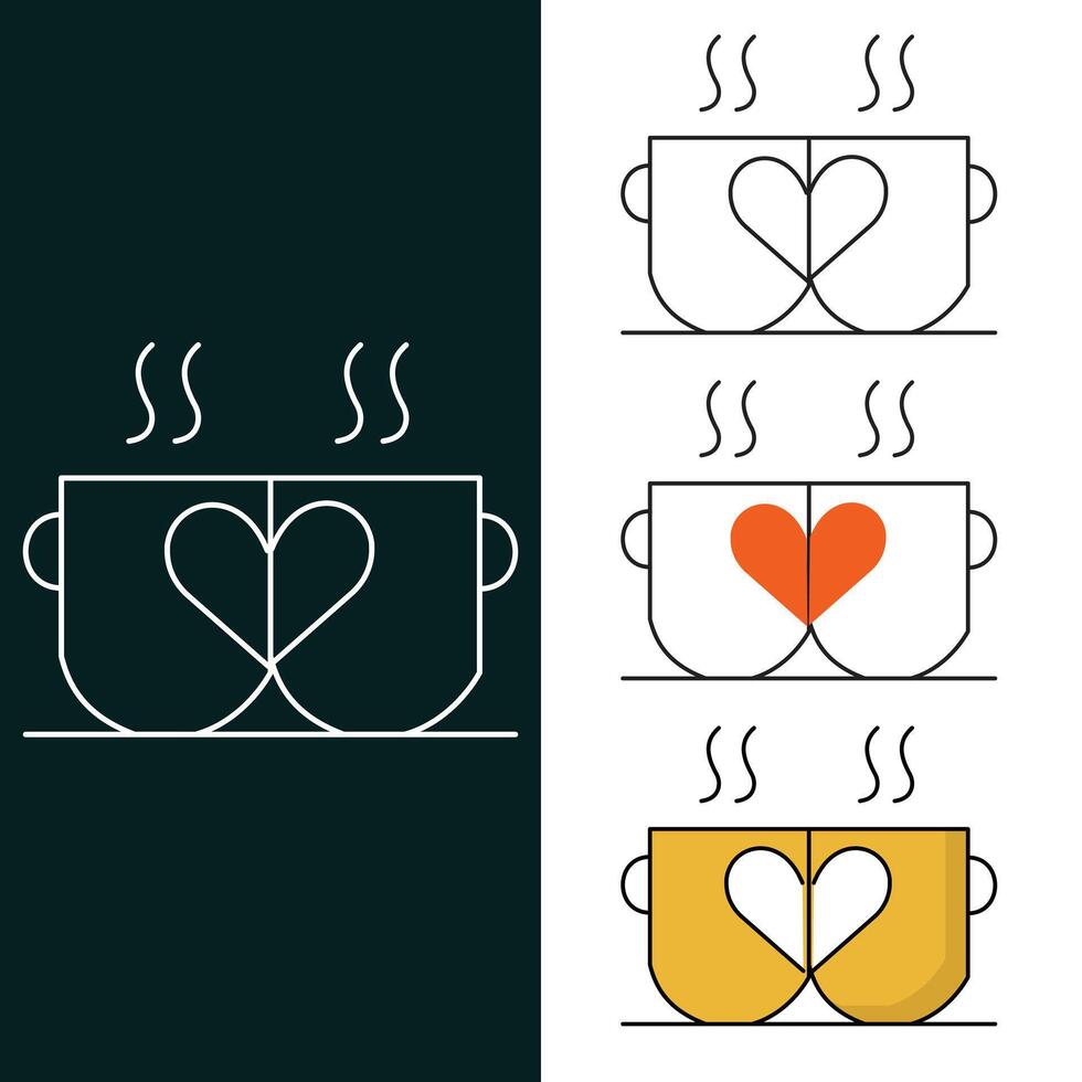 café tasse vecteur illustration icône conception