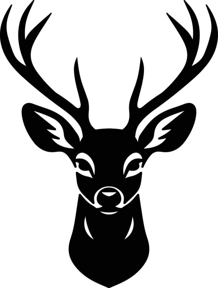 création de logo de cerf vecteur