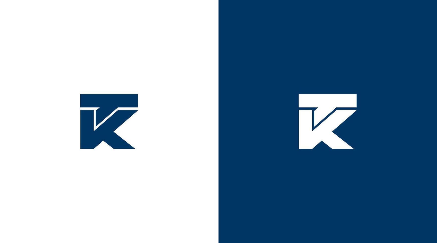tk lettre logo conception, tk icône marque identité conception monogramme logo vecteur