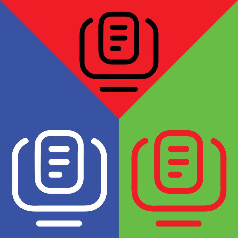microblogage et social médias plateforme, tumblr vecteur icône, contour style, isolé sur rouge, vert et bleu Contexte.