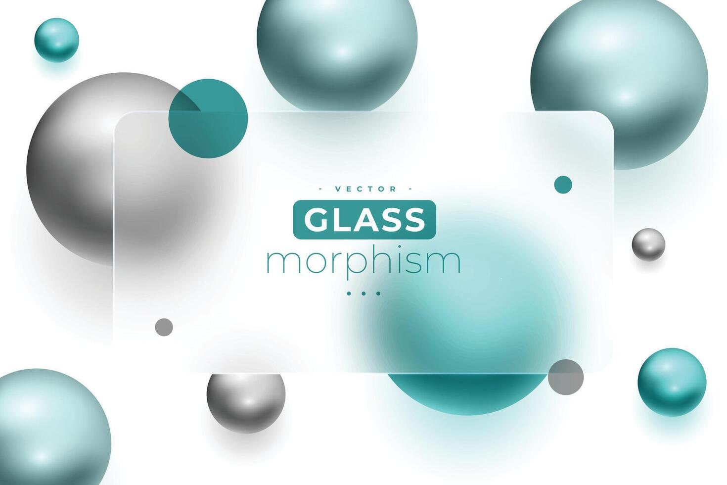 brillant morphisme du verre fond d'écran avec transparent acrylique Cadre vecteur