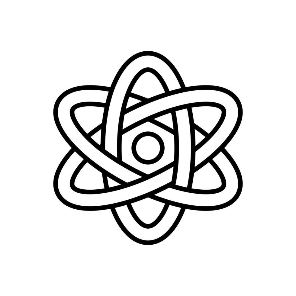 atomique énergie icône dans vecteur. logotype vecteur