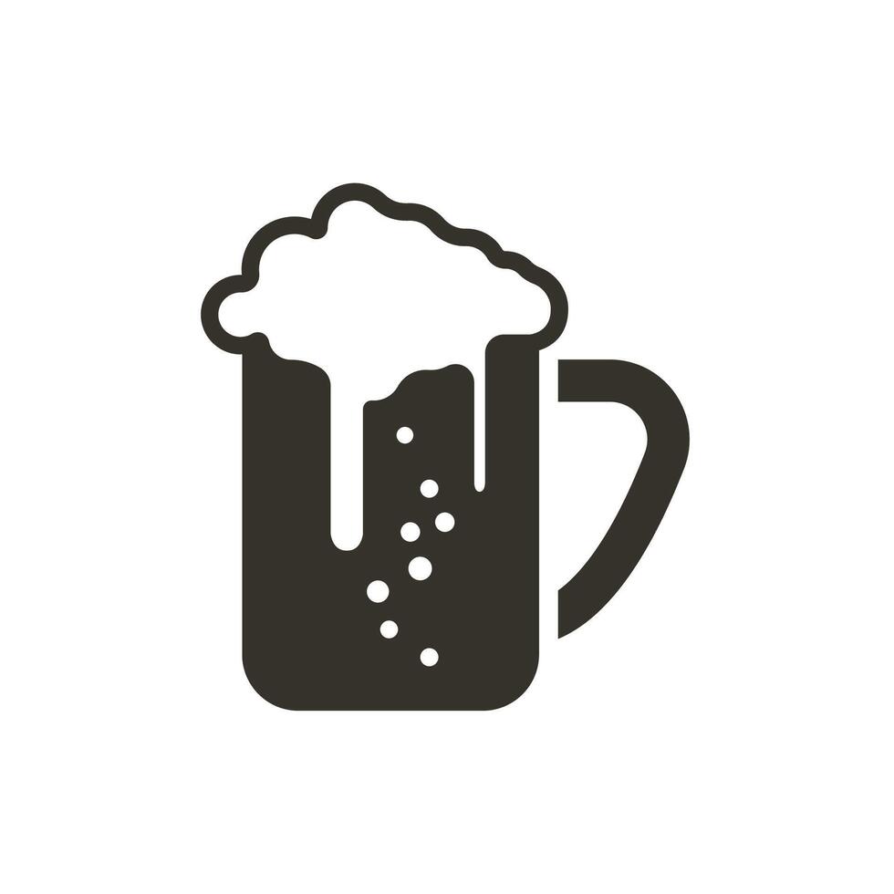 Bière icône conception vecteur modèle