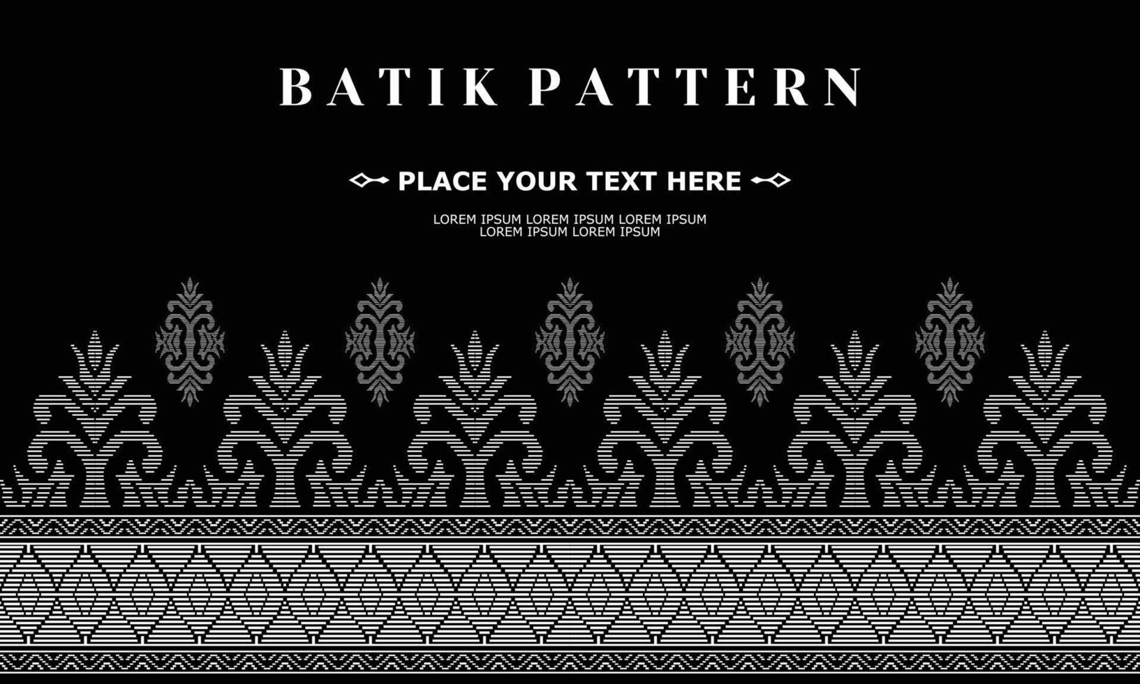 vecteur luxe et élégant traditionnel batik ornement modèle