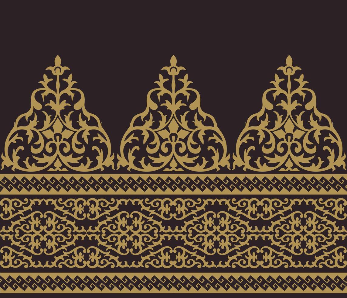 vecteur illustration de indonésien riau malais batik motif.