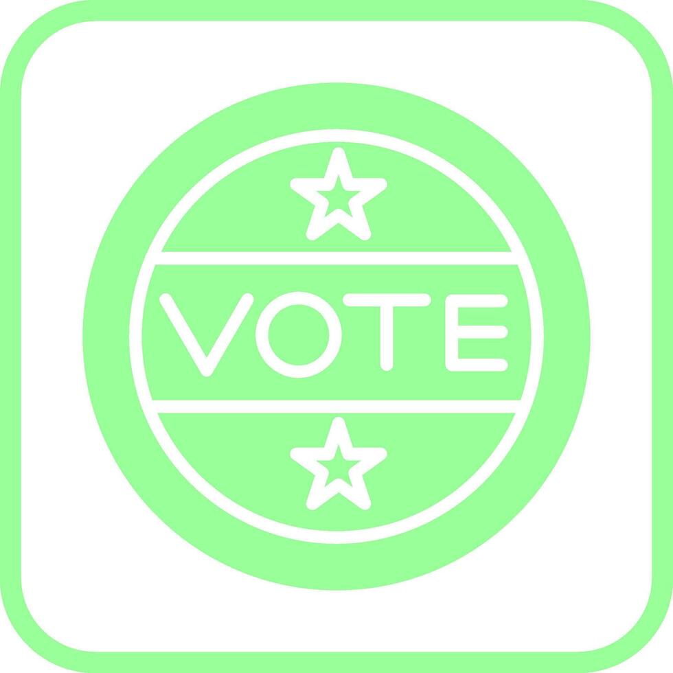 icône de vecteur d'autocollant de vote